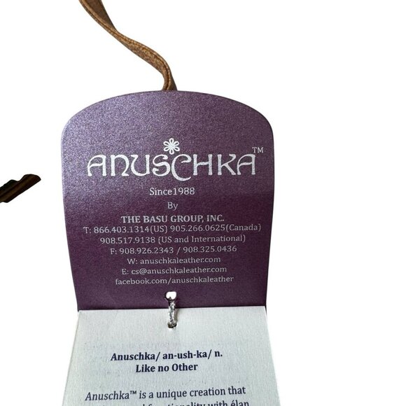 Anuschka Hand Painted Leather abstract Flap Crossbody Bag NWT 257-AT artsy art - Picture 9 of 13